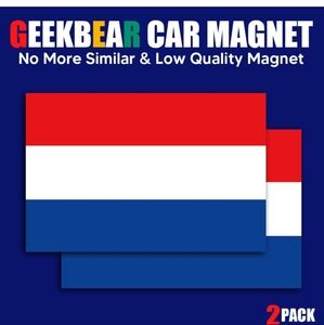 National Flag Car Magnet Netherlands, 2 Pack